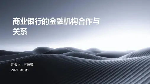 商业银行的金融机构合作与关系