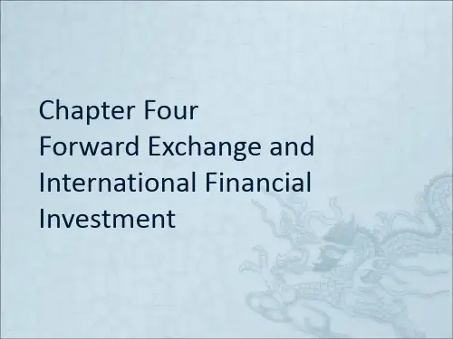 International finance chapter 4(国际金融英文版课件)