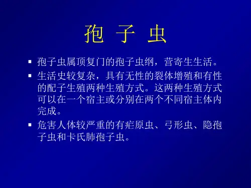 Parasite寄生虫2医学原虫孢子虫精品文档
