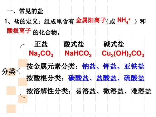 常见的盐和化肥ppt课件