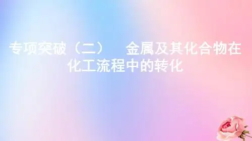 山西2020版高考化学专题四专项突破(二)课件