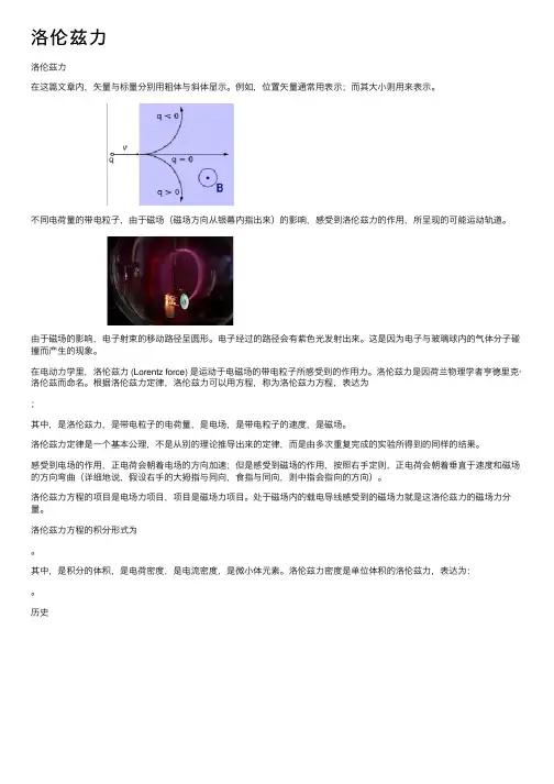 洛伦兹力——精选推荐