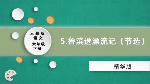 人教部编版语文六年级下册-5鲁滨逊漂流记(节选)(精华版)