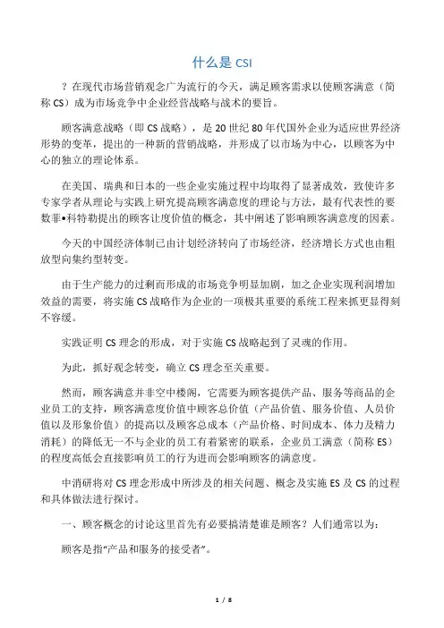 什么是CSI