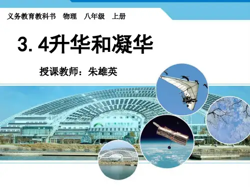 北师大版八年级上册物理：四、升华和凝华