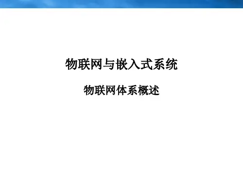 物联网与嵌入式系统