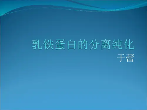 乳铁蛋白的分离与纯化