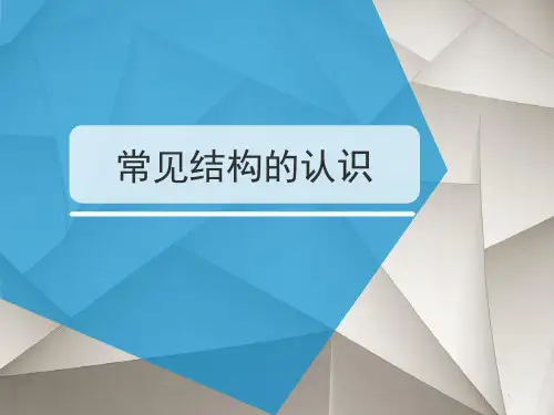 高一下学期通用技术苏教版必修2第一单元1.常见结构的认识