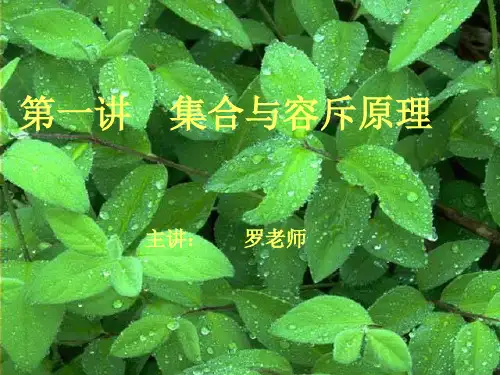 高中奥数集合