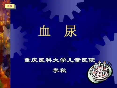 肾内科课件 血尿