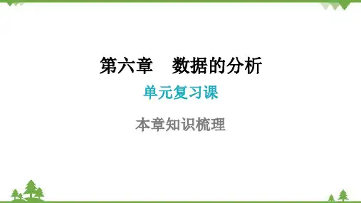 北师大版数学八年级上册第六章数据的分析单元复习课课件