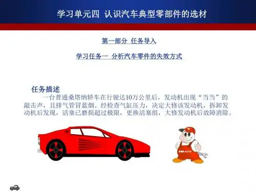 4学习单元四  认识汽车典型零部件的选材