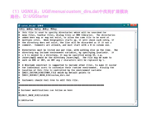 UG二次开发介绍