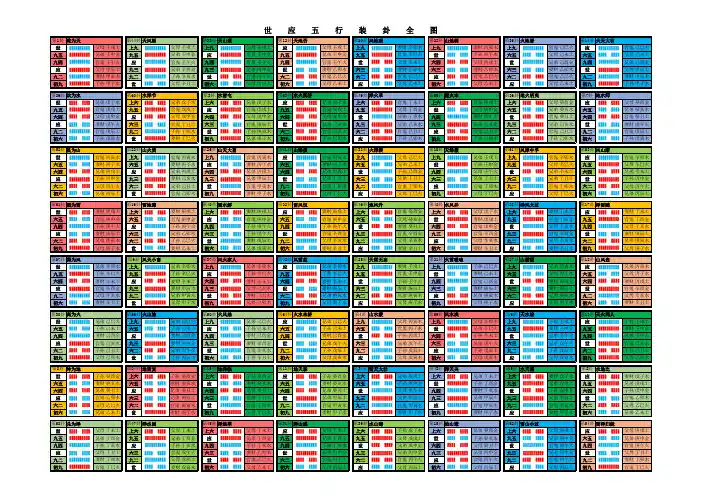 世应五行装卦图