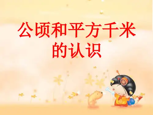 新人教版四年级数学上册《公顷和平方千米的认识》优质课件