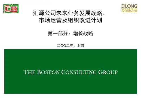 某公司未来业务发展战略市场运营及组织改进计划教材