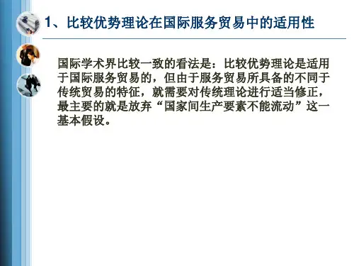 国际服务贸易比较优势理论