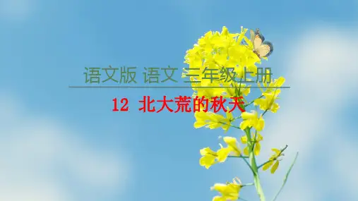 三年级上册第12课《北大荒的秋天》ppt课件 21 