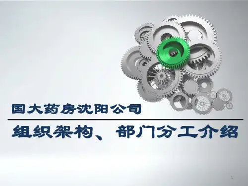 公司组织架构部门分工介绍ppt课件