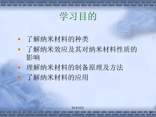 纳米材料课件