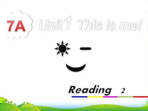 牛津译林七年级上册unit1 Reading 2-课件