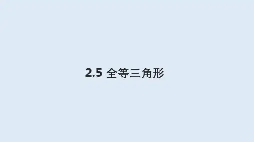 湘教版数学八年级上册全等三角形课件 