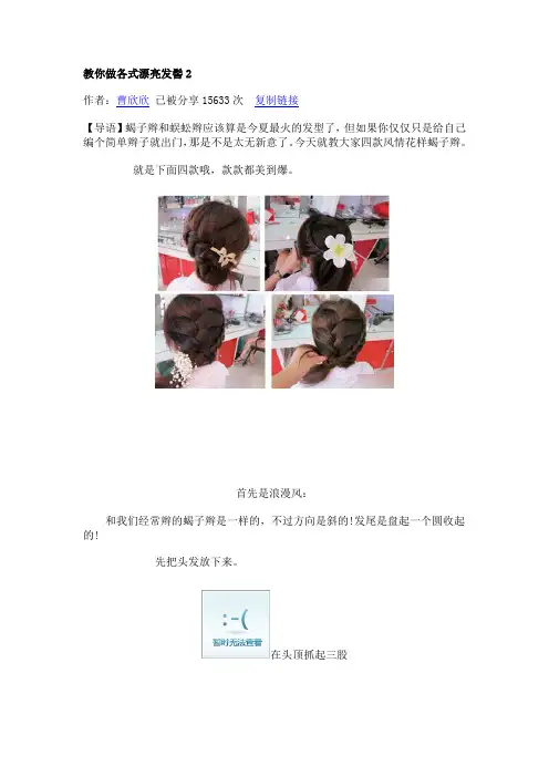 教你做各式漂亮发髻2