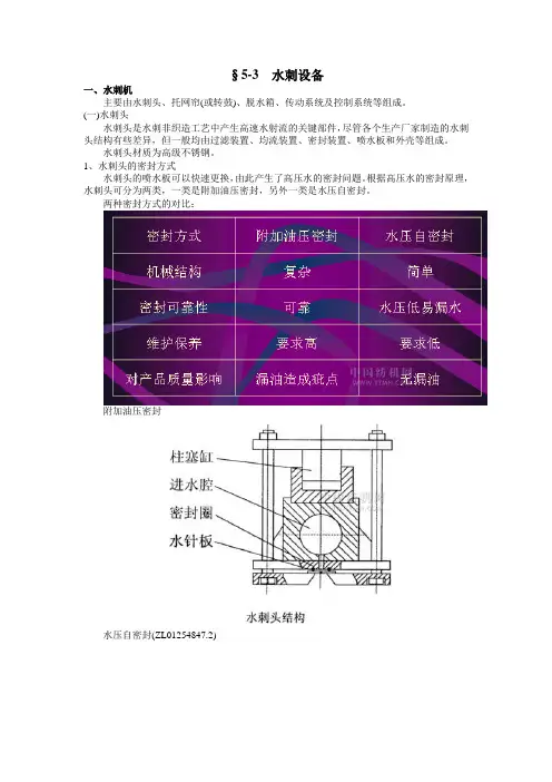 水刺生产线