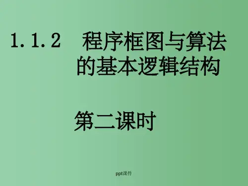 高中数学 1.1.2-2《程序框图和算法的逻辑》2 新人教A版必修3