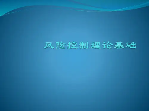 风险控制理论