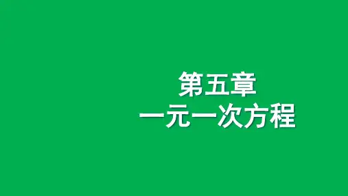 【公开课】解一元一次方程(第4课时)课件人教教版数学七年级上册