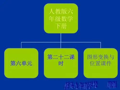 人教版六年级数学下册第六单元第二十二课时图形变换与位置课件