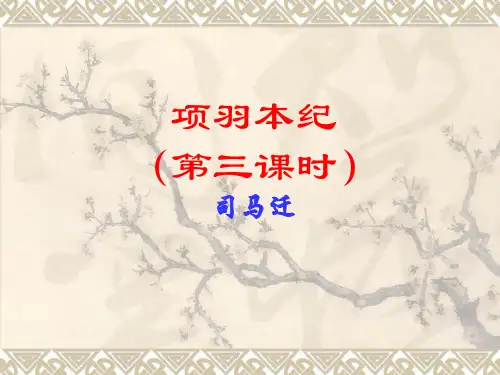 《项羽本纪》第三课时(7-9段)