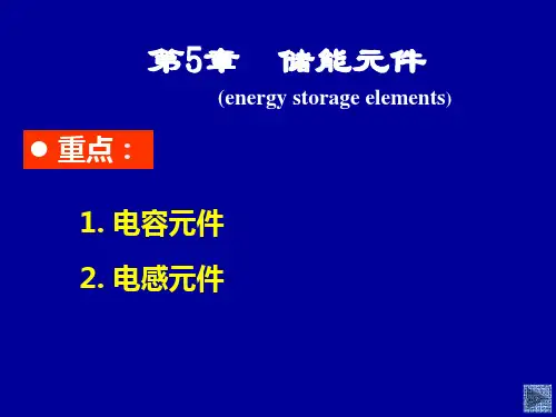 第5章 储能元件 电路模型和电路定律课件