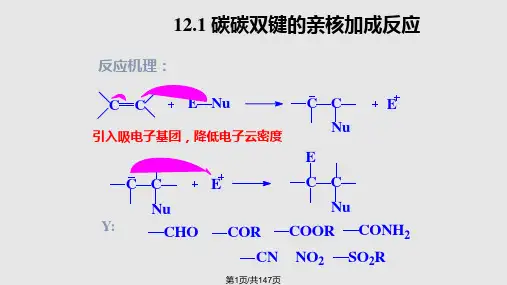 亲核加成反应PPT课件