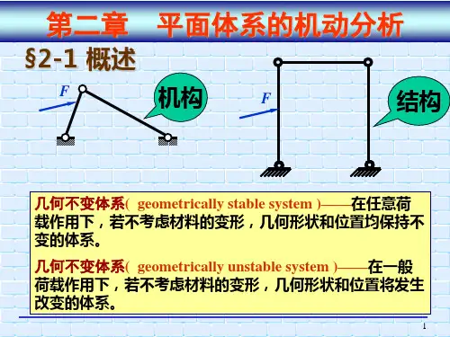 平面体系的机动分析
