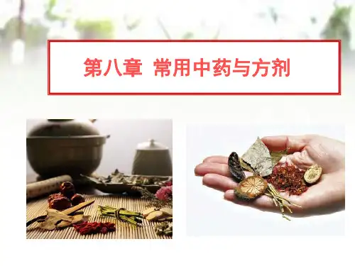 27第八章 常用中药与方剂