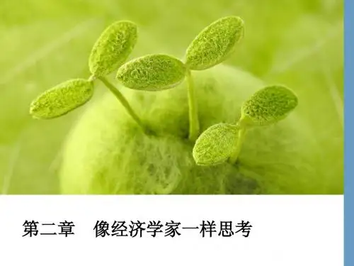 第02章 像经济学家一样思考