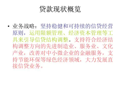 工商银行贷款分析课件