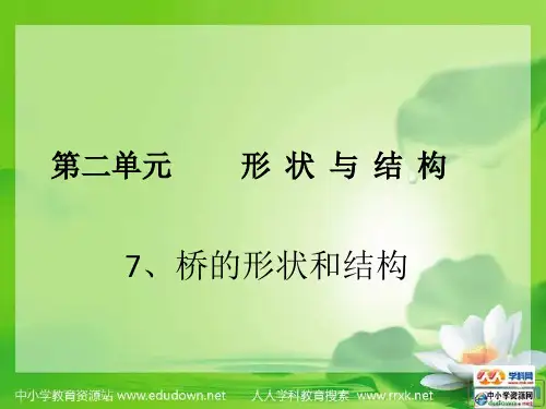 教科版科学六上《桥的形状和结构》ppt课件1[