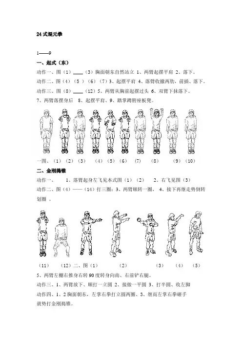 杨氏太极拳24式混元拳