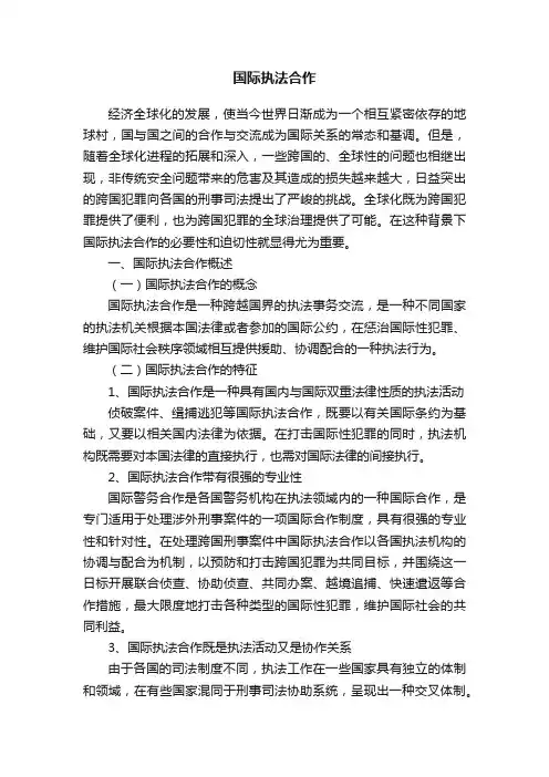 国际执法合作