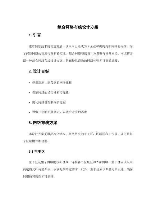综合网络布线设计方案