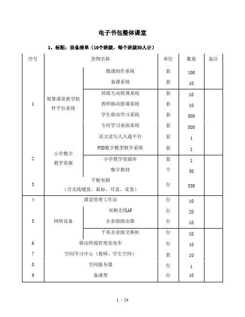 电子书包整体课堂