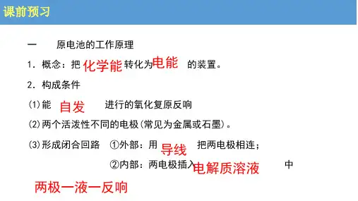 高中化学原电池原理及应用优秀课件