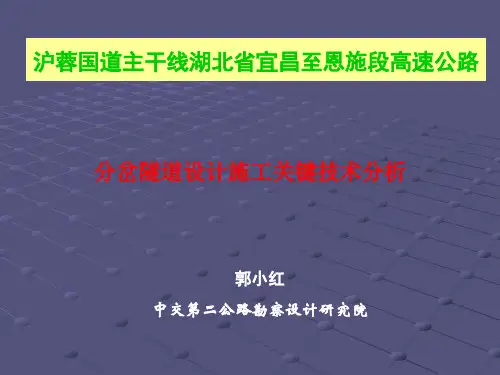 分岔隧道设计施工关键技术分析(新)