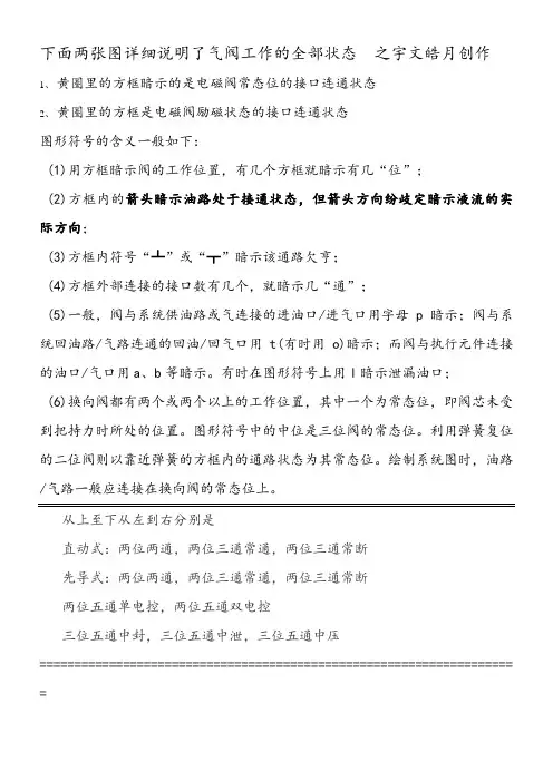 电磁阀符号及含义详解、中封中泄、中压