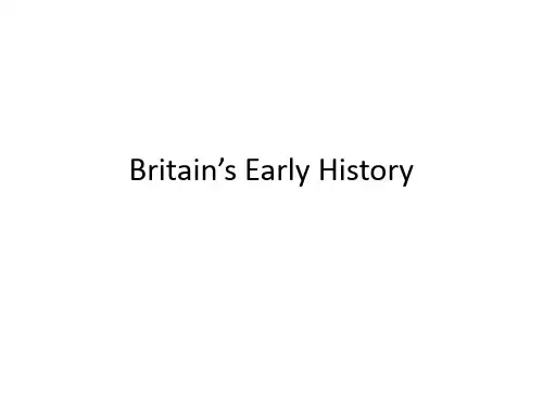 英美概况之英国早期历史