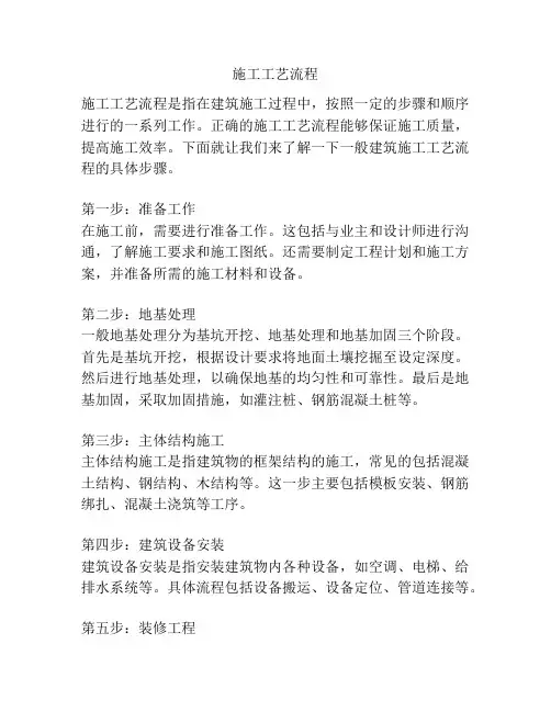 施工工艺流程