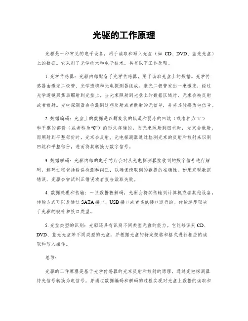 光驱的工作原理
